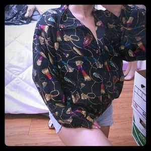 Super cute vintage tassel jacket